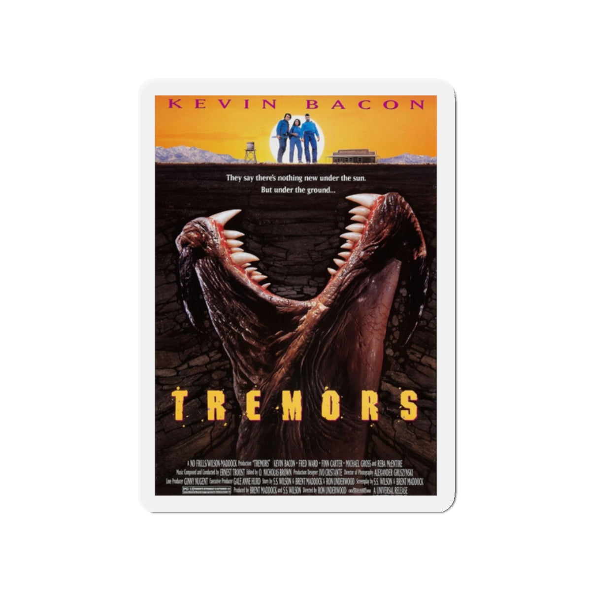 TREMORS 1990 Movie Poster - Refrigerator Magnet