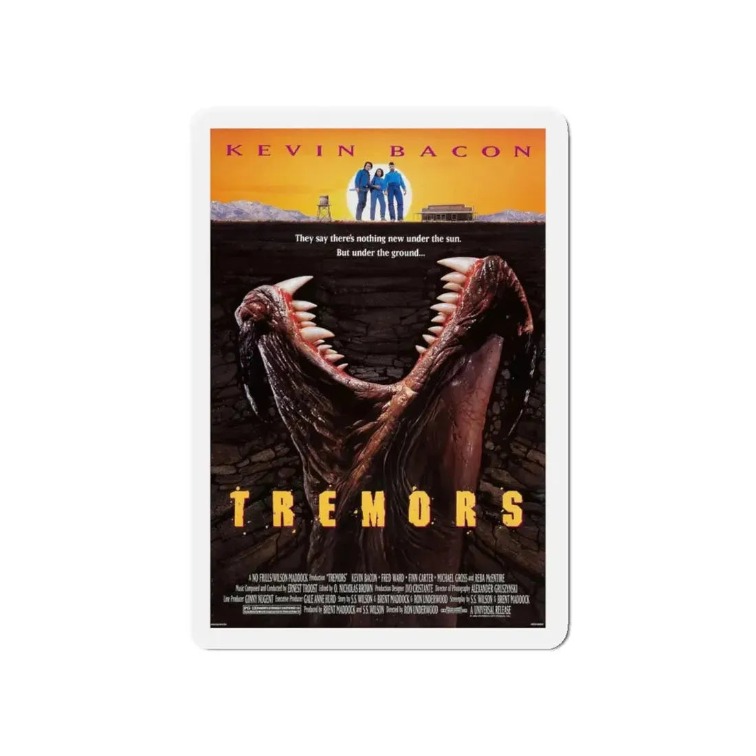 TREMORS 1990 Movie Poster - Refrigerator Magnet 4 Inch - The Sticker Space