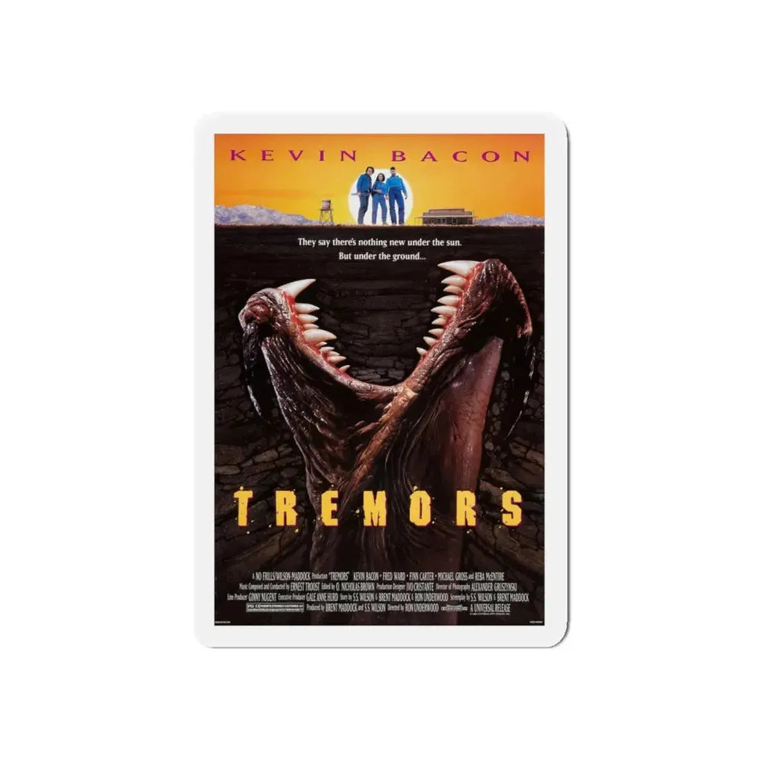 TREMORS 1990 Movie Poster - Refrigerator Magnet 5 Inch - The Sticker Space