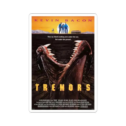 TREMORS 1990 Movie Poster - STICKER Vinyl Kiss-Cut Decal 2 Inch White - The Sticker Space
