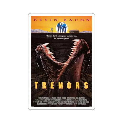 TREMORS 1990 Movie Poster - STICKER Vinyl Kiss-Cut Decal 3 Inch White - The Sticker Space