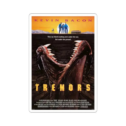 Tremors 1990 Movie Poster - STICKER Vinyl Kiss-Cut Decal 3 Inch White - The Sticker Space