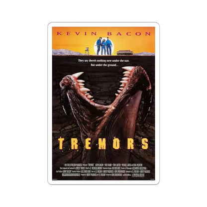 TREMORS 1990 Movie Poster - STICKER Vinyl Kiss-Cut Decal 4 Inch White - The Sticker Space
