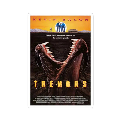 Tremors 1990 Movie Poster - STICKER Vinyl Kiss-Cut Decal 4 Inch White - The Sticker Space