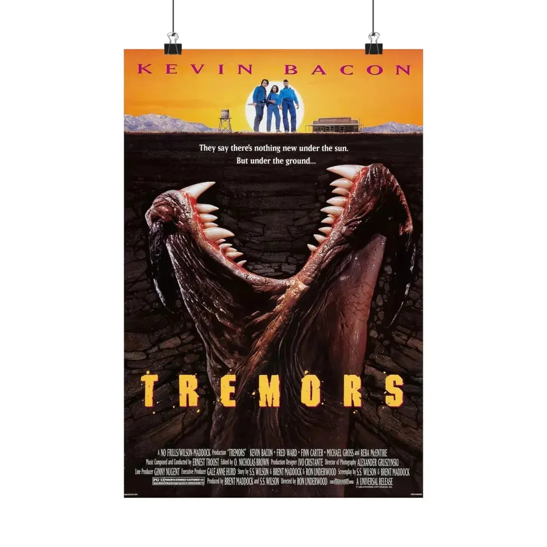 TREMORS 1990 - Paper Movie Poster 12″ x 18″ Matte - The Sticker Space