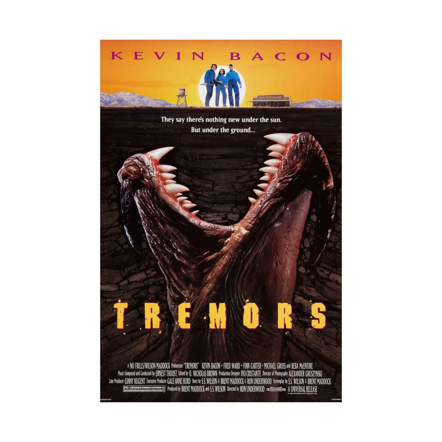 TREMORS 1990 - Paper Movie Poster-The Sticker Space