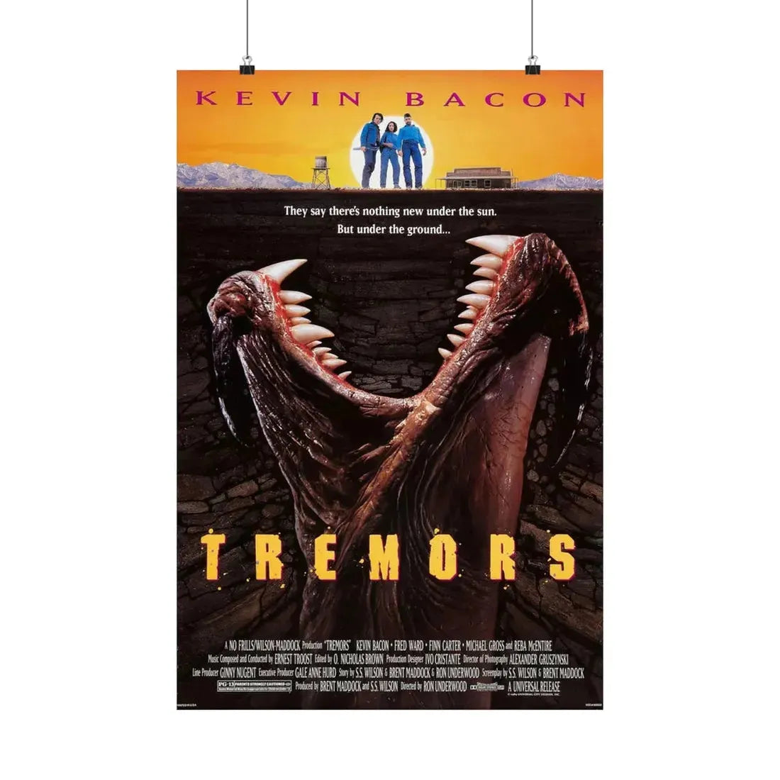 TREMORS 1990 - Paper Movie Poster 20″ x 30″ Matte - The Sticker Space