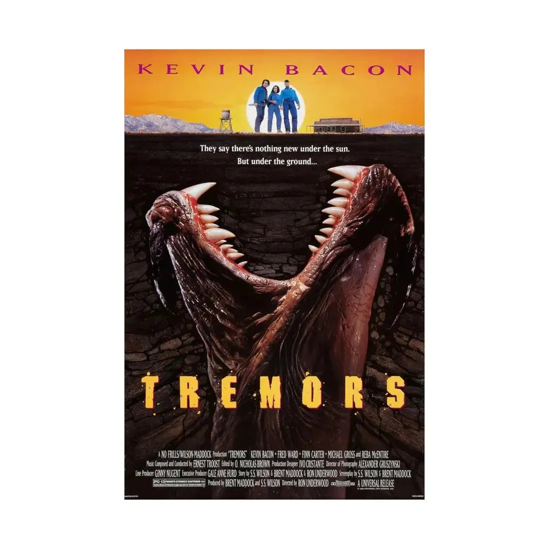 TREMORS 1990 - Paper Movie Poster - The Sticker Space