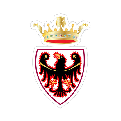 Trentino CoA (Italy) (Coat of Arms) STICKER Vinyl Kiss-Cut Decal 6 Inch White - The Sticker Space