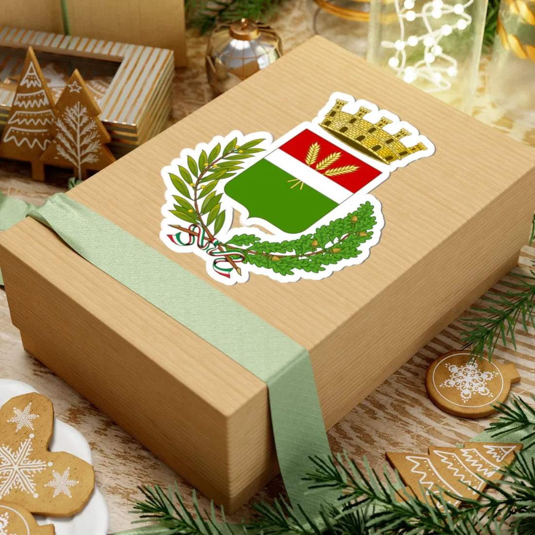 Trentola Ducenta-Stemma (Italy) (Coat of Arms) STICKER Vinyl Kiss-Cut Decal - The Sticker Space