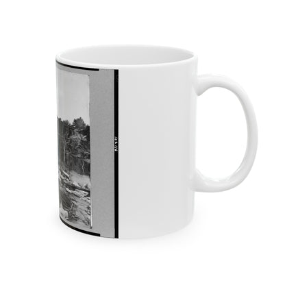 Trestle Bridge On South Side Of Railroad, Near Petersburg, Virginia, April 1865 (U.S. Civil War) White Coffee Mug-The Sticker Space