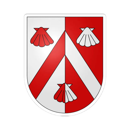 Trey-coat of arms (Switzerland) (Coat of Arms) STICKER Vinyl Kiss-Cut Decal 4 Inch White - The Sticker Space