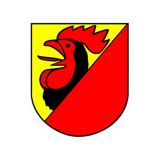 Treyvaux Coat of arms (Switzerland) (Coat of Arms) STICKER Vinyl Kiss-Cut Decal 2 Inch White - The Sticker Space