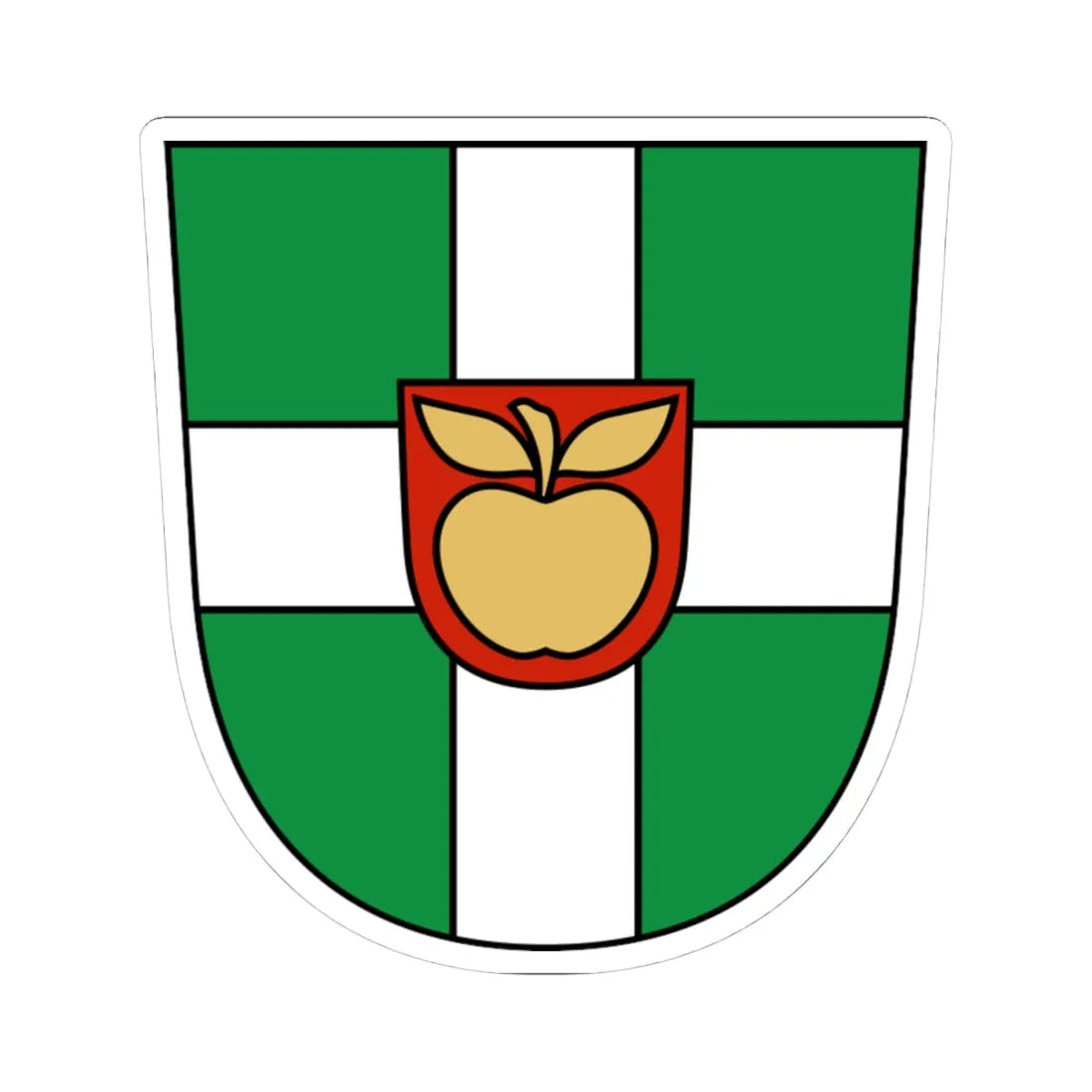 Türi valla vapp (Estonia) (Coat of Arms) STICKER Vinyl Kiss-Cut Decal 4 Inch White - The Sticker Space