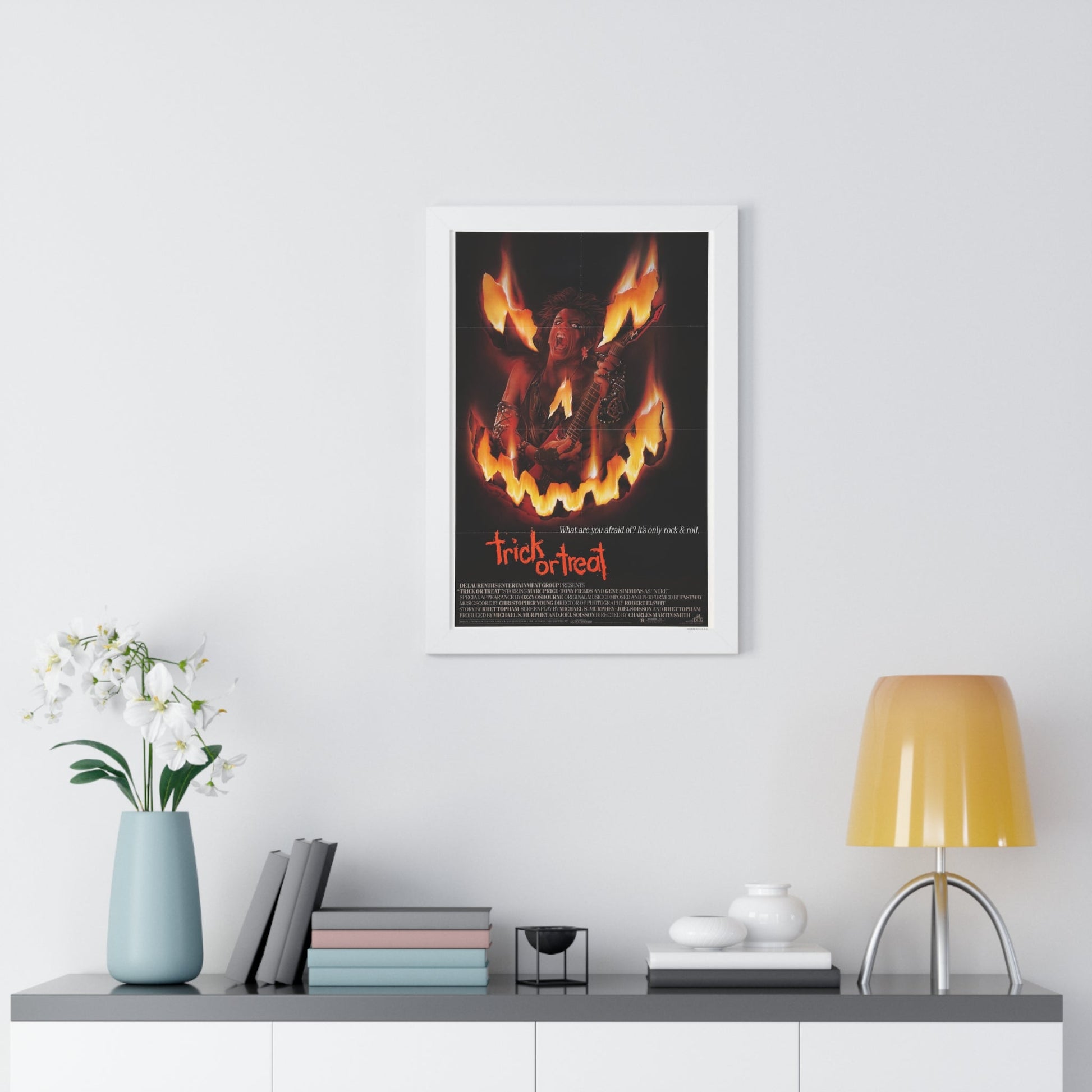 TRICK OR TREAT 1986 - Framed Movie Poster-The Sticker Space