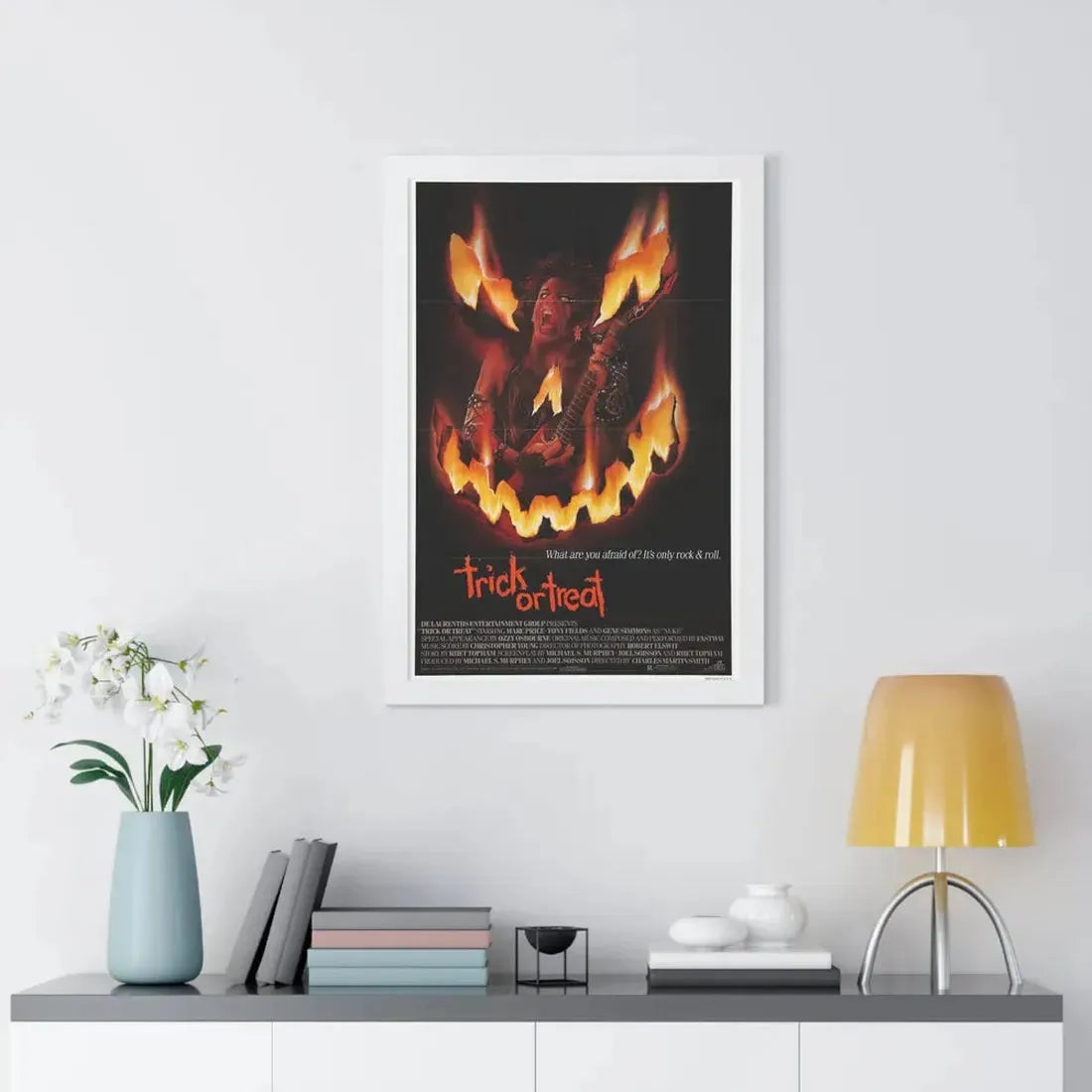 TRICK OR TREAT 1986 - Framed Movie Poster - The Sticker Space