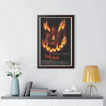 TRICK OR TREAT 1986 - Framed Movie Poster - The Sticker Space