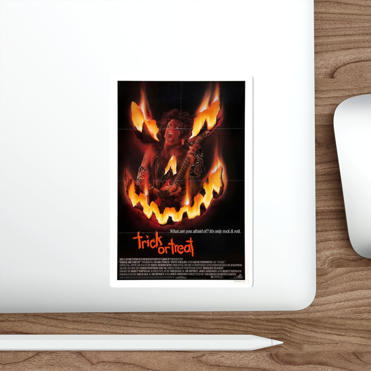 TRICK OR TREAT 1986 Movie Poster STICKER Vinyl Die-Cut Decal-The Sticker Space