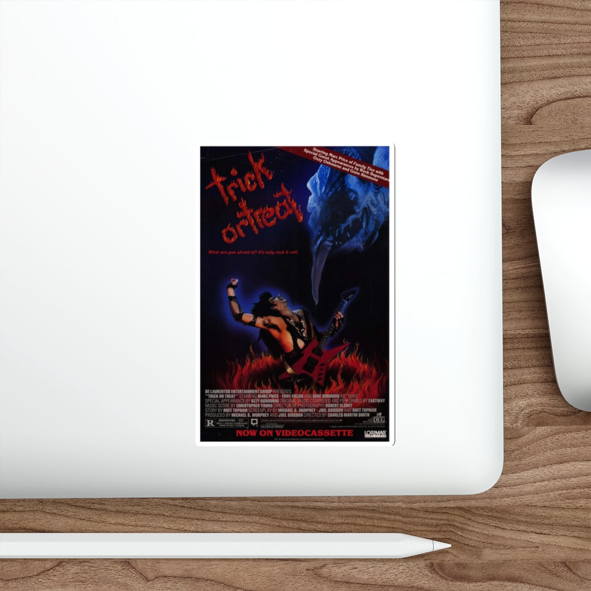 TRICK OR TREAT (2) 1986 Movie Poster STICKER Vinyl Die-Cut Decal-The Sticker Space