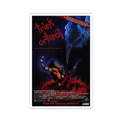 TRICK OR TREAT (2) 1986 Movie Poster - STICKER Vinyl Kiss-Cut Decal 6 Inch White - The Sticker Space