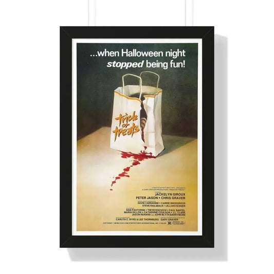 TRICK OR TREATS 1982 - Framed Movie Poster 16″ x 24″ Black - The Sticker Space