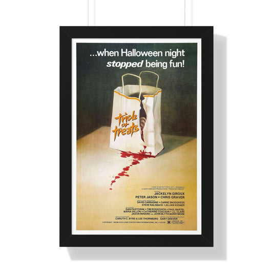 TRICK OR TREATS 1982 - Framed Movie Poster-16″ x 24″-The Sticker Space