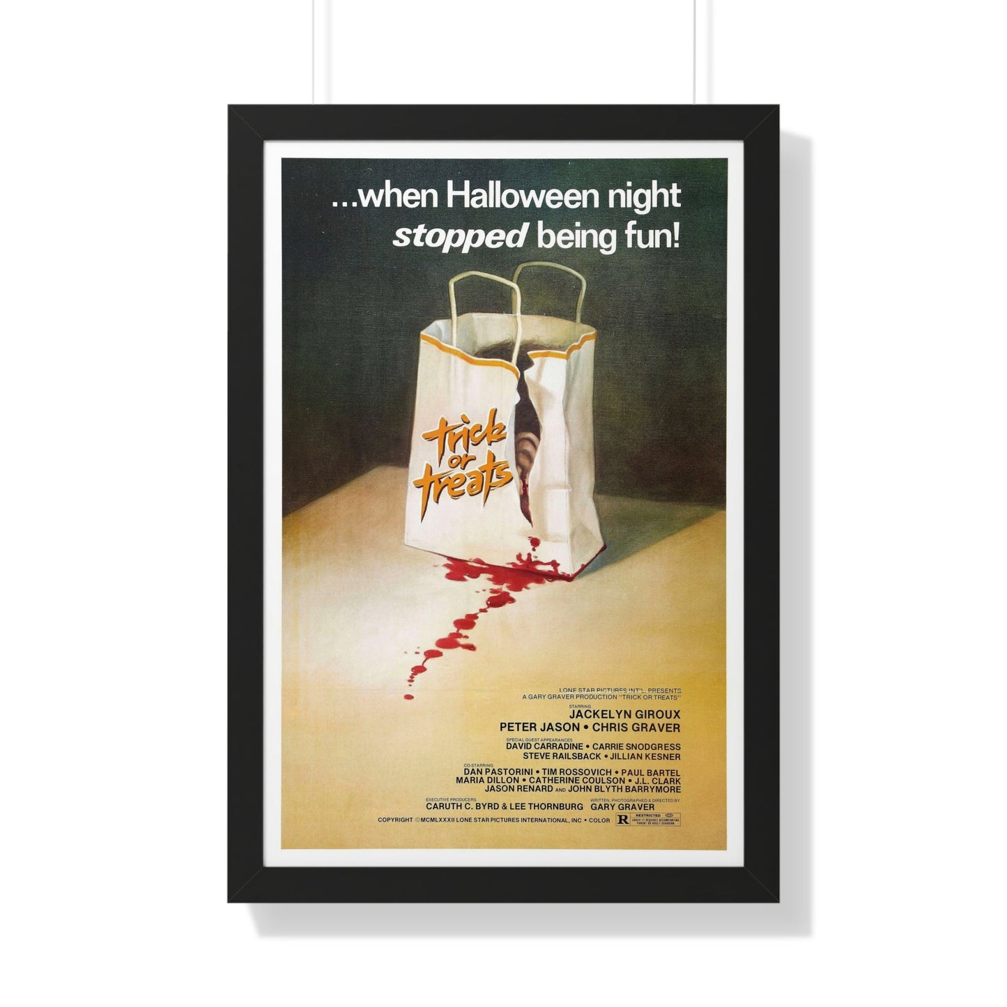 TRICK OR TREATS 1982 - Framed Movie Poster-20" x 30"-The Sticker Space