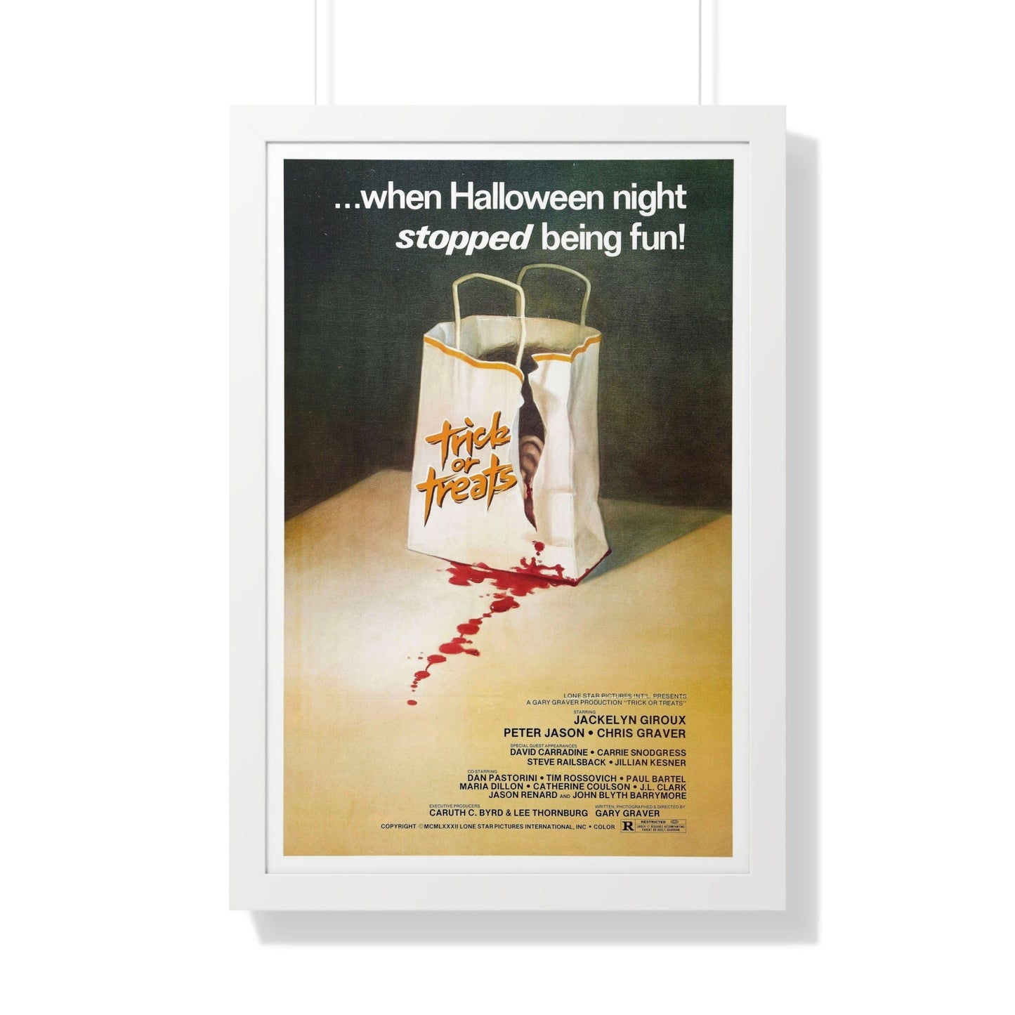 TRICK OR TREATS 1982 - Framed Movie Poster-20" x 30"-The Sticker Space