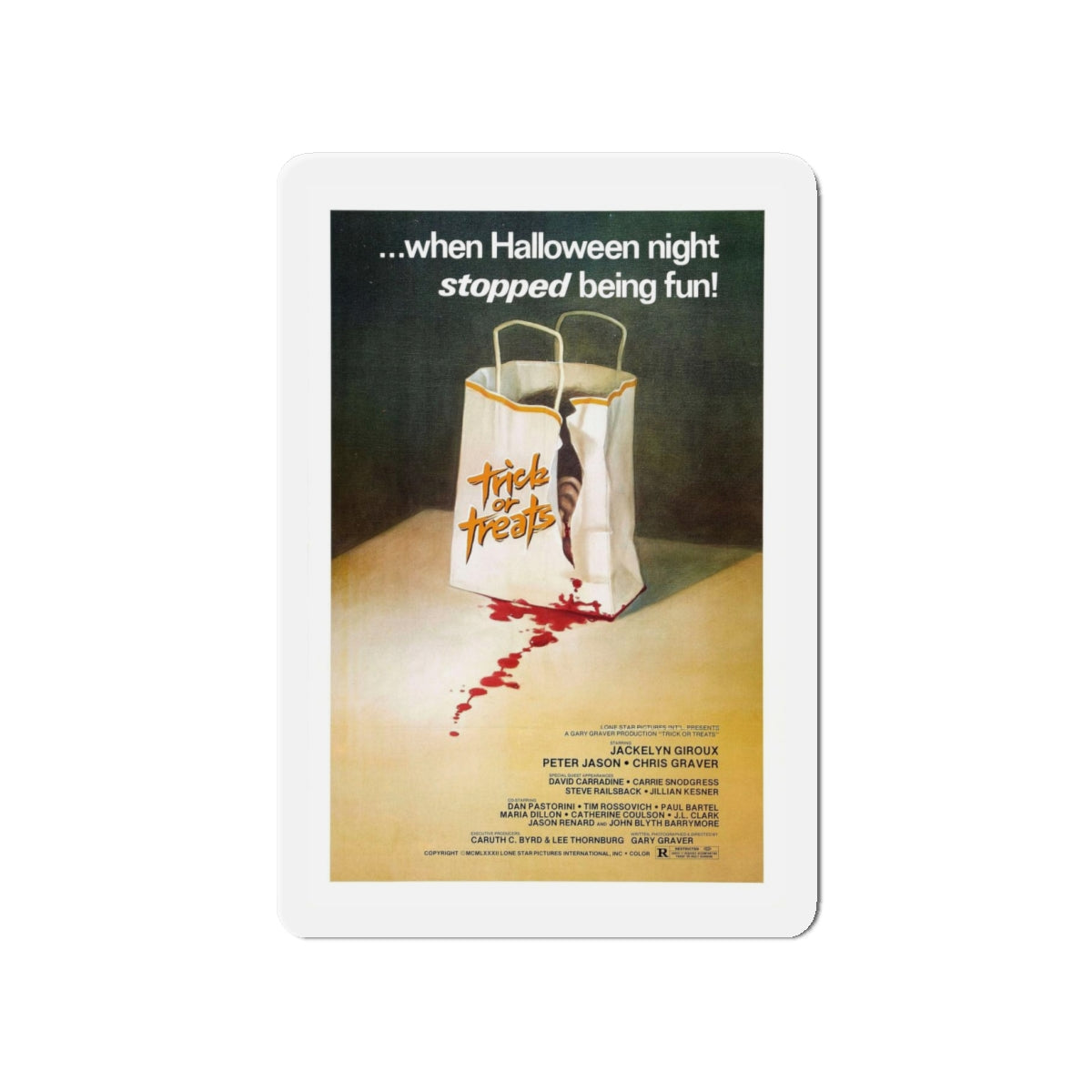 TRICK OR TREATS 1982 Movie Poster - Refrigerator Magnet