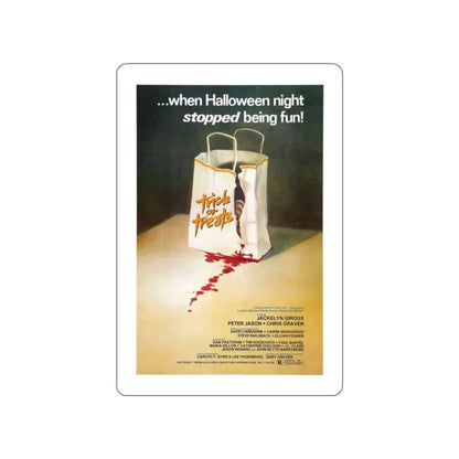 TRICK OR TREATS 1982 Movie Poster STICKER Vinyl Die-Cut Decal 2 Inch - The Sticker Space