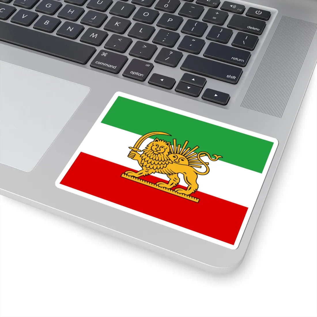 Tricolour Flag of Iran 1886 (Iran) STICKER Vinyl Kiss-Cut Decal - The Sticker Space