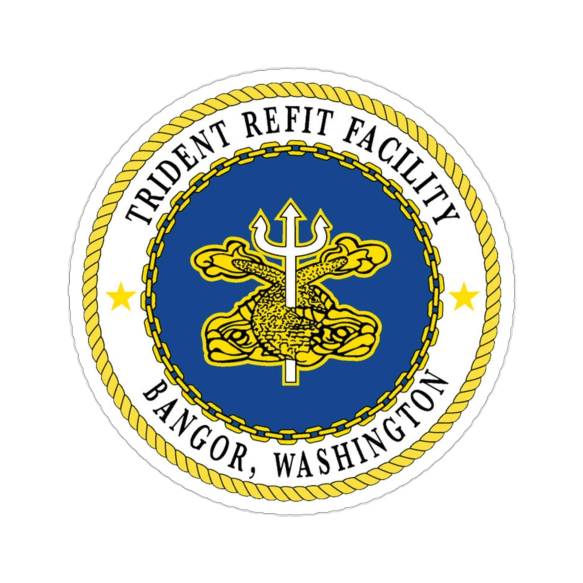 Trident Refit Facility Bangor WA (U.S. Navy) STICKER Vinyl Die-Cut Decal-2 Inch-The Sticker Space