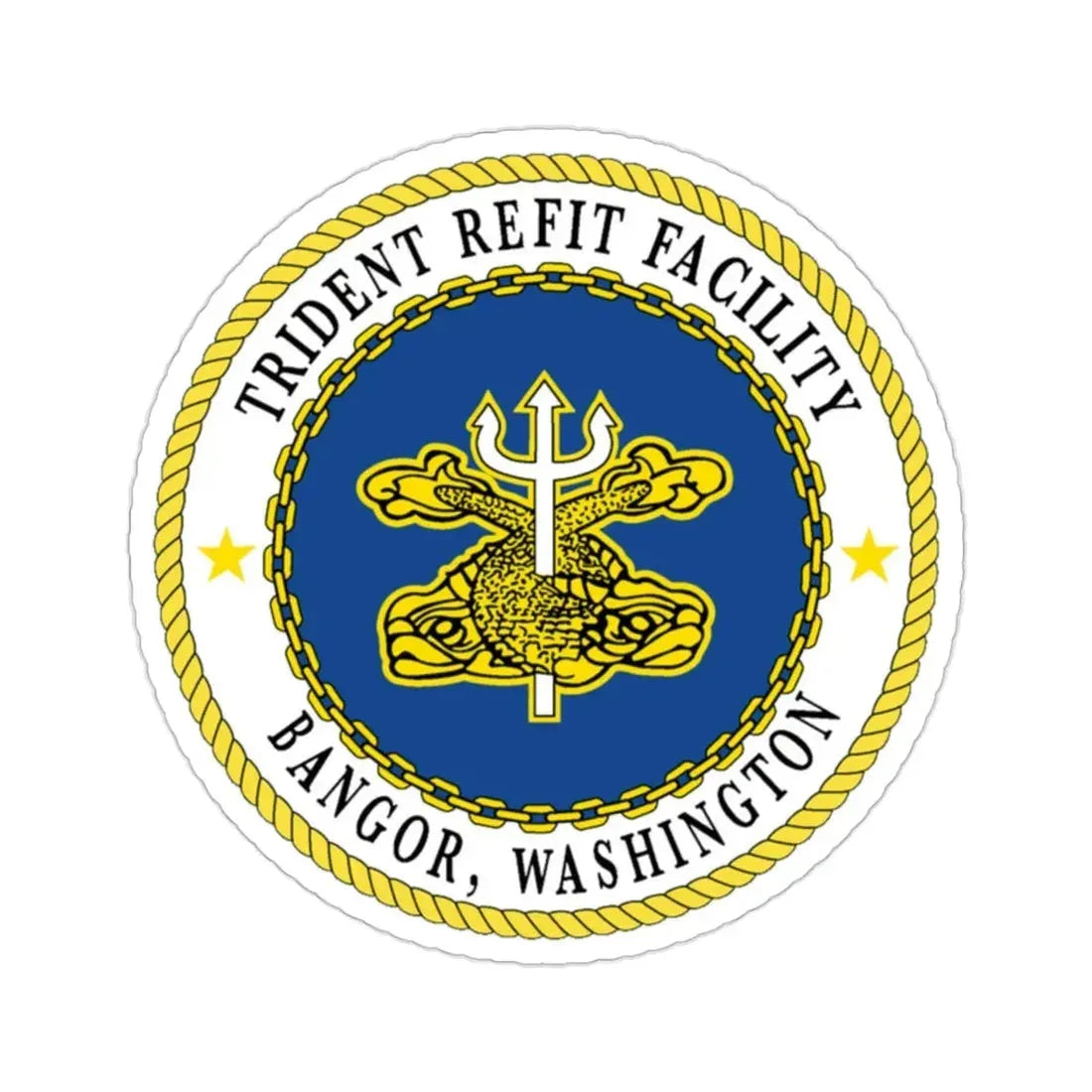 Trident Refit Facility Bangor WA (U.S. Navy) STICKER Vinyl Die-Cut Decal 2 Inch - The Sticker Space