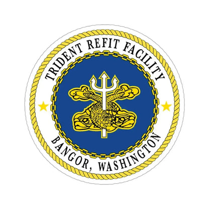 Trident Refit Facility Bangor WA (U.S. Navy) STICKER Vinyl Die-Cut Decal 3 Inch - The Sticker Space