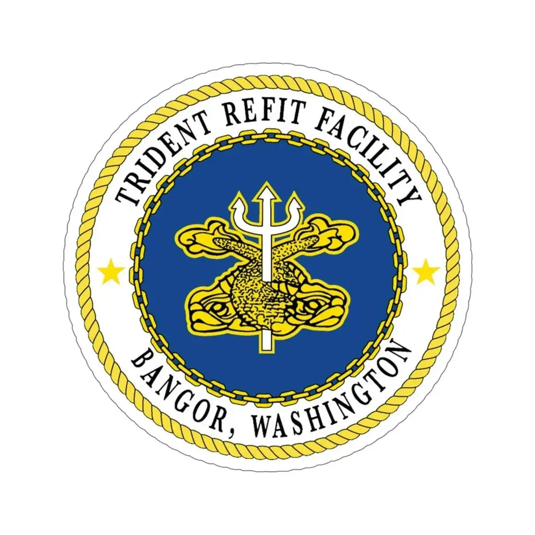 Trident Refit Facility Bangor WA (U.S. Navy) STICKER Vinyl Die-Cut Decal 6 Inch - The Sticker Space
