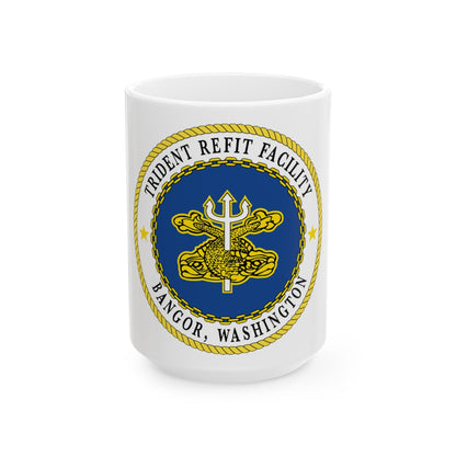 Trident Refit Facility BangorWA (U.S. Navy) White Coffee Mug-15oz-The Sticker Space