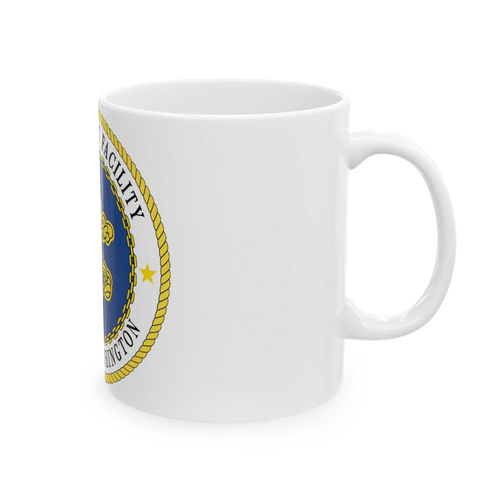 Trident Refit Facility BangorWA (U.S. Navy) White Coffee Mug-The Sticker Space