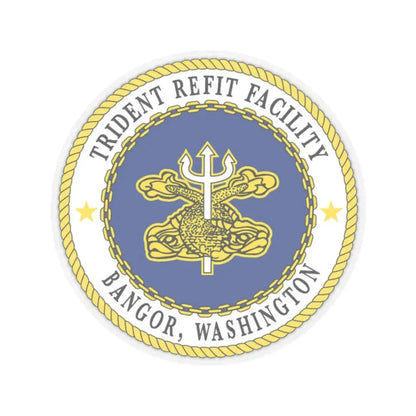 Trident Refit Facility BangorWA (U.S. Navy) STICKER Vinyl Kiss-Cut Decal 2 Inch Transparent - The Sticker Space