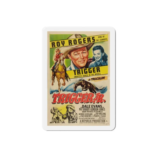 Trigger Jr 1950 Movie Poster Refrigerator Magnet 2 Inch - The Sticker Space
