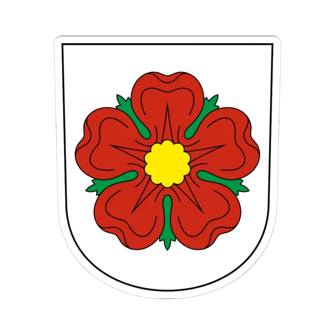 Trimbach-blazon (Switzerland) (Coat of Arms) STICKER Vinyl Kiss-Cut Decal 4 Inch White - The Sticker Space