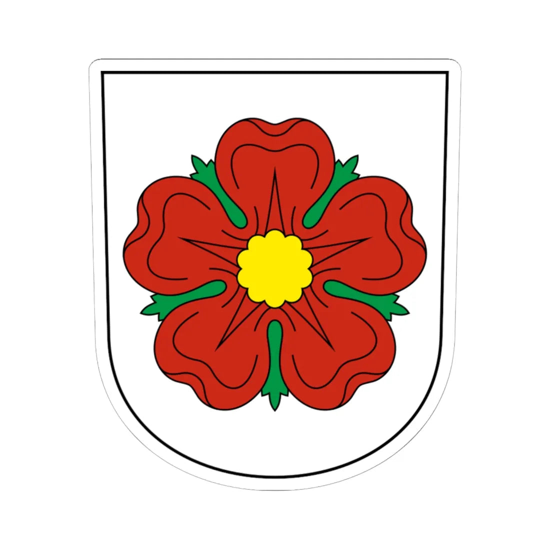 Trimbach-blazon (Switzerland) (Coat of Arms) STICKER Vinyl Kiss-Cut Decal 6 Inch White - The Sticker Space