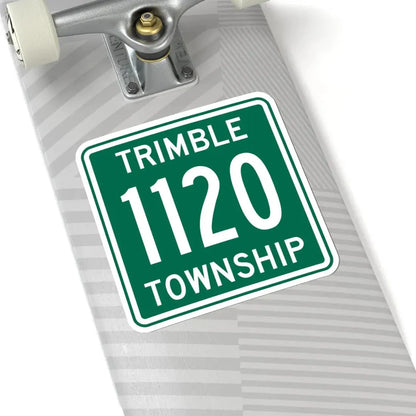 Trimble Township Route 1120 Athens County Ohio (Ohio) (Road Sign) STICKER Vinyl Kiss-Cut Decal - The Sticker Space