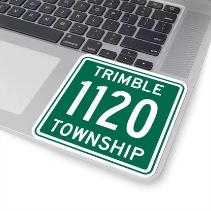 Trimble Township Route 1120 Athens County Ohio (Ohio) (Road Sign) STICKER Vinyl Kiss-Cut Decal - The Sticker Space