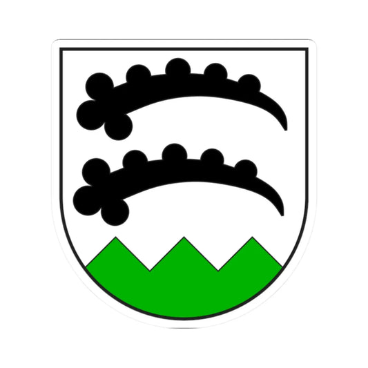 Trimmis wappen (Switzerland) (Coat of Arms) STICKER Vinyl Kiss-Cut Decal 2 Inch White - The Sticker Space