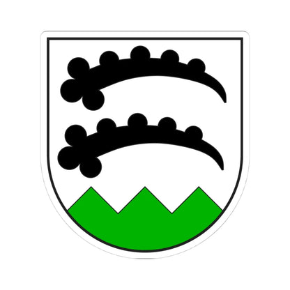 Trimmis wappen (Switzerland) (Coat of Arms) STICKER Vinyl Kiss-Cut Decal 4 Inch White - The Sticker Space