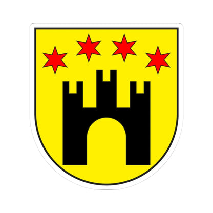 Trin wappen (Switzerland) (Coat of Arms) STICKER Vinyl Kiss-Cut Decal 3 Inch White - The Sticker Space