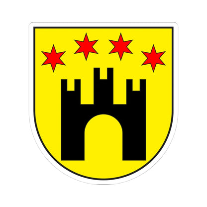 Trin wappen (Switzerland) (Coat of Arms) STICKER Vinyl Kiss-Cut Decal 4 Inch White - The Sticker Space