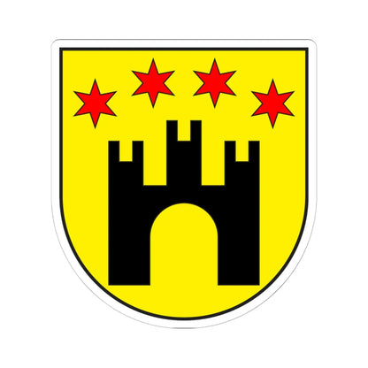 Trin wappen (Switzerland) (Coat of Arms) STICKER Vinyl Kiss-Cut Decal 6 Inch White - The Sticker Space