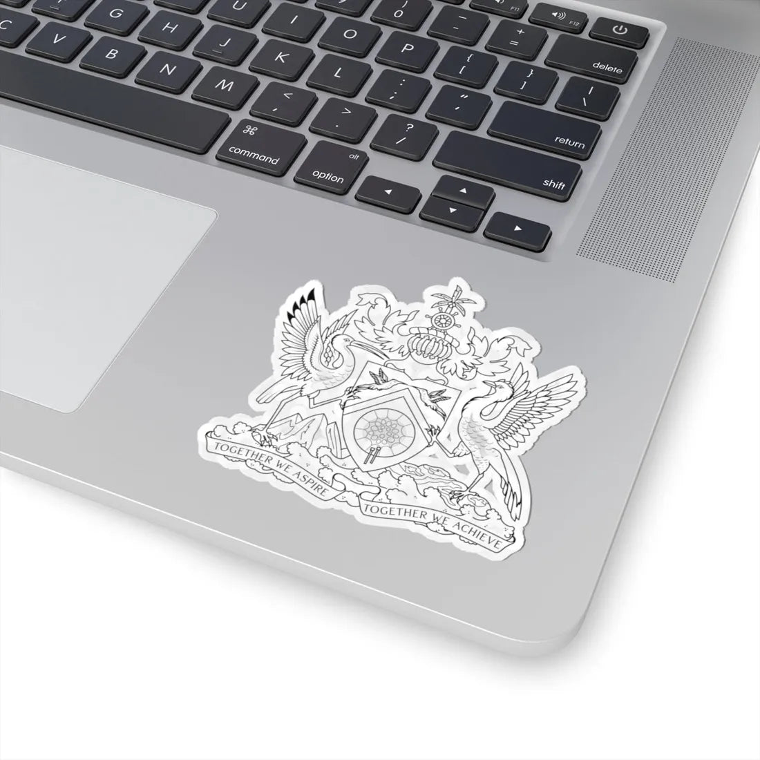 Trinidad and Tobago coat of arms outline (Trinidad and Tobago) (Coat of Arms) STICKER Vinyl Kiss-Cut Decal - The Sticker Space