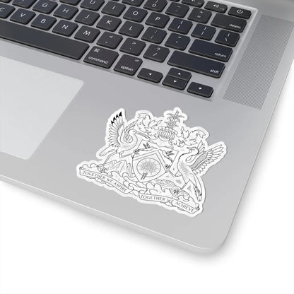 Trinidad and Tobago coat of arms outline (Trinidad and Tobago) (Coat of Arms) STICKER Vinyl Kiss-Cut Decal - The Sticker Space